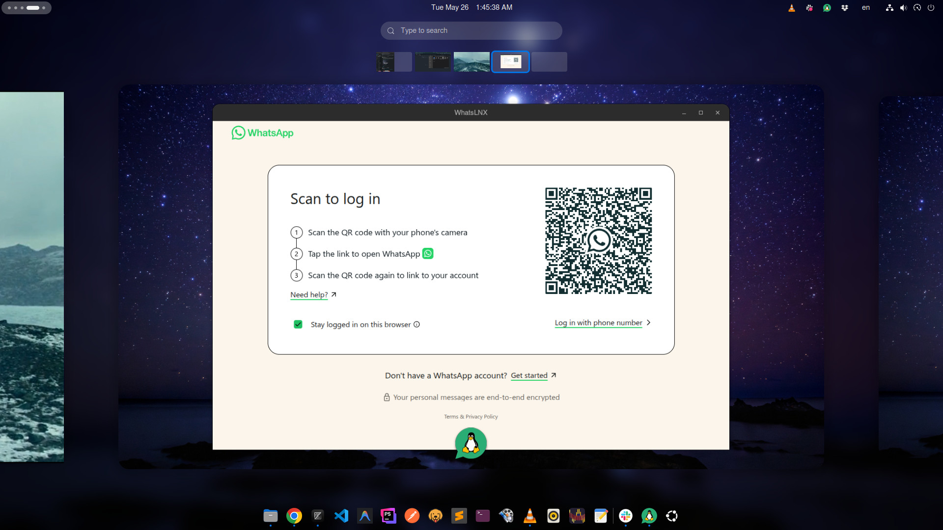WhatsLNX on Linux